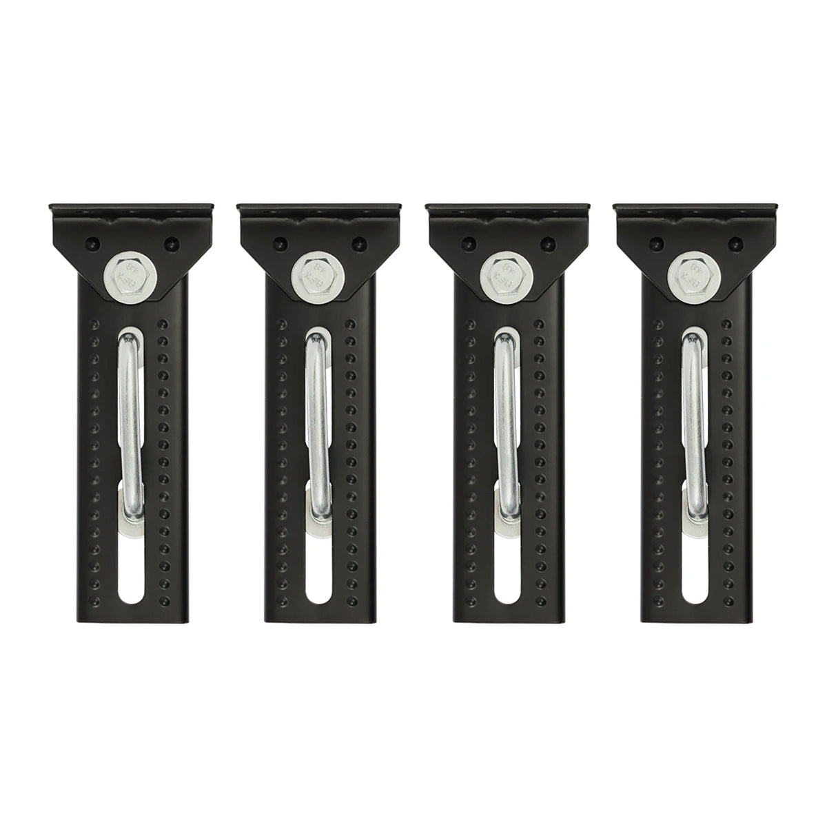4 Pcs Heavy Duty Boat Trailer Bunk Bracket Kit, 8" Adjustable Swivel Top Bunk Brackets for 1.5" 2" 3" Crossmembers