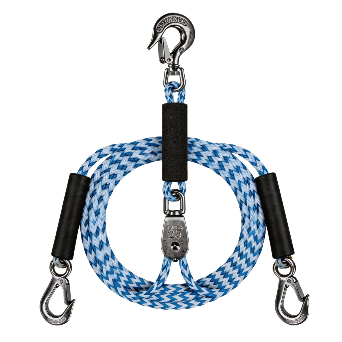 Tubing Boat Tow Harness with Hook Tow Rope Connector Watersports Towing Harness Line for Boat Water Sport Jet Ski Wakeboarding