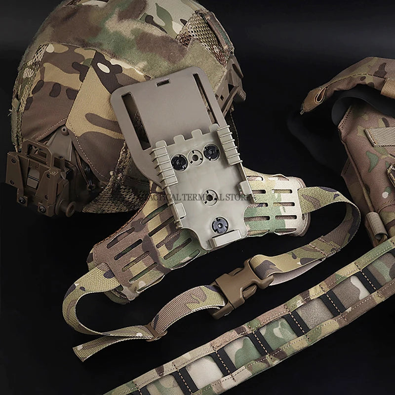 Hunting Drop Leg Platform Molle Leg Adapter Low Ride Belt Loop Platform ARC Tactical Thigh Side Holster Pad for UBL MHA QLS
