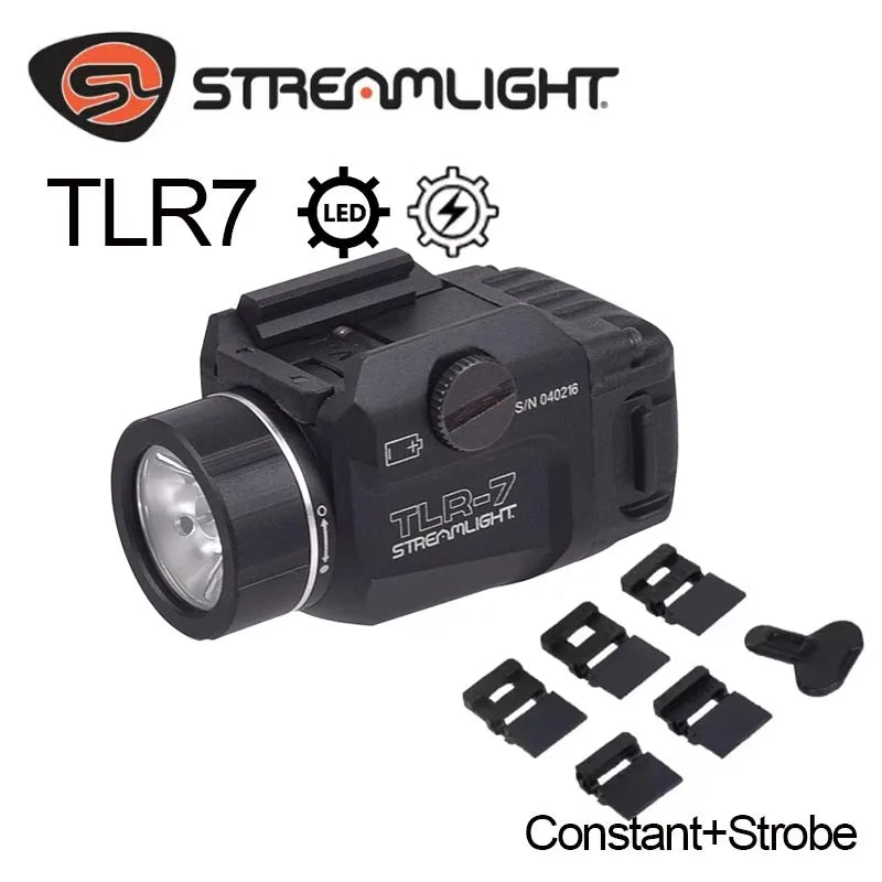 Streamlight TLR 8 TLR 7 TLR 7X TLR 1 HL TLR 4 TLR 3 Tactical Scout Light Hunting Spotlight Torch Flashlight 20mm Rail 500 Lumens