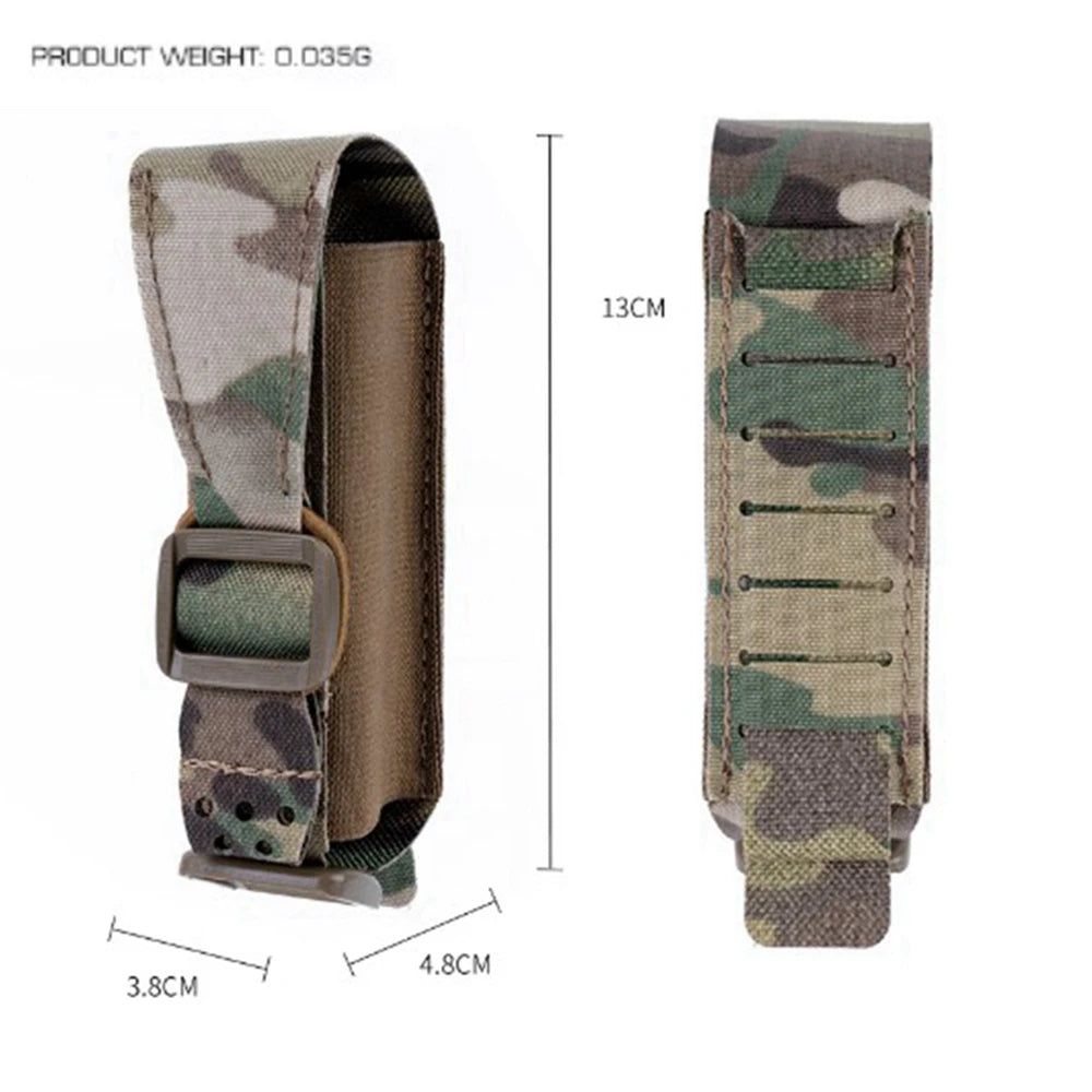 Tactical Shock Grenade Pouch Hunting Single Magazine Pouch Outdoor Small Tool Knife Flashlight Storage Pouch Molle Waist Bag