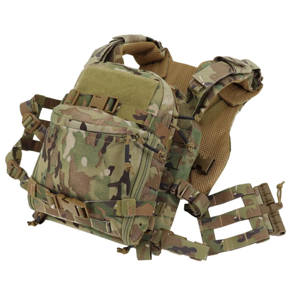 VULPO Tactical Hydration Bag Assault Backpack Molle Pouch Outdoor Water Bag Hunting Airsoft Vest Plate Carrier Gear