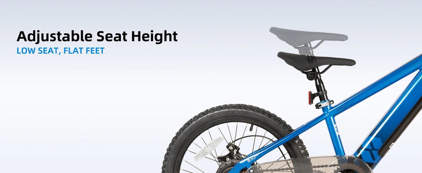 JOYSTAR Electric Bike for Kids Teens Ages 7+ with 250W Motor, 15 Miles 15MPH Electric Mountain Bicycle Safe Mini E bikes