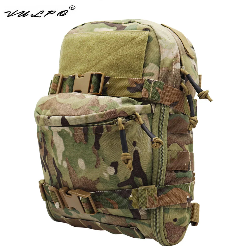 VULPO Tactical Hydration Bag Assault Backpack Molle Pouch Outdoor Water Bag Hunting Airsoft Vest Plate Carrier Gear