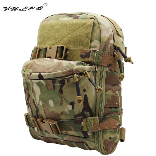 VULPO Tactical Hydration Bag Assault Backpack Molle Pouch Outdoor Water Bag Hunting Airsoft Vest Plate Carrier Gear