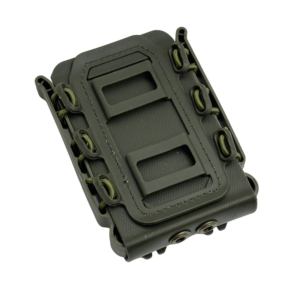 Upgrade Tactical Magazine Pouch Molle for Ar15 5.56 7.62 9mm Scorpion Fast Mag Quick Release Mag TPR Holster Adjustable Case Box