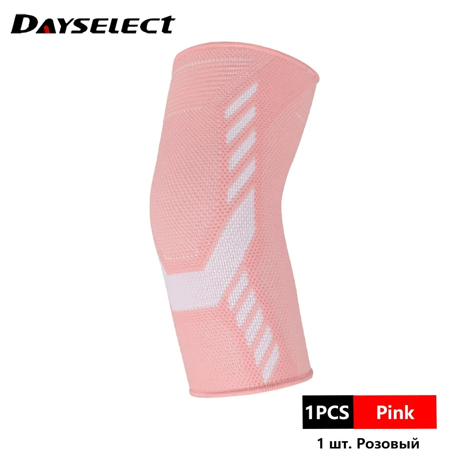 1Pcs Support Elastic Gym Sport Elbow Protective Pad Absorb Sweat Sport Basketball Volleyball Tennis Arm Sleeve Elbow Brace