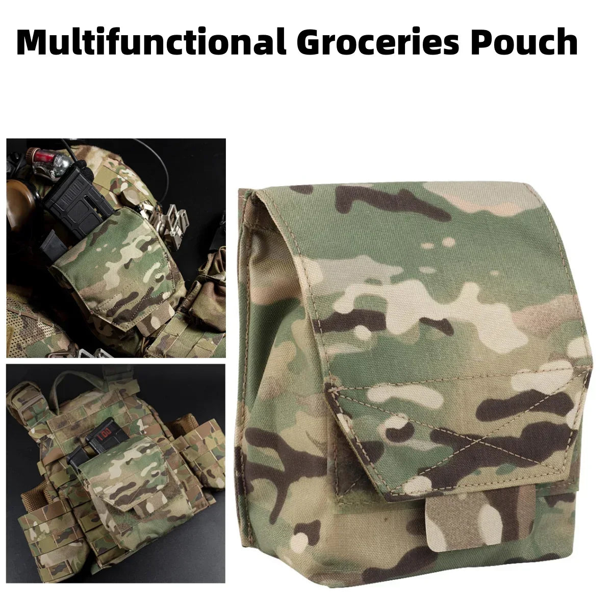 Tactical JSTA Multifunctional Magazine Pouch 7.62 5.56 9mm MAG Stacked Pocket SS Style General Purpose Magazine Pouch 500D Nylon