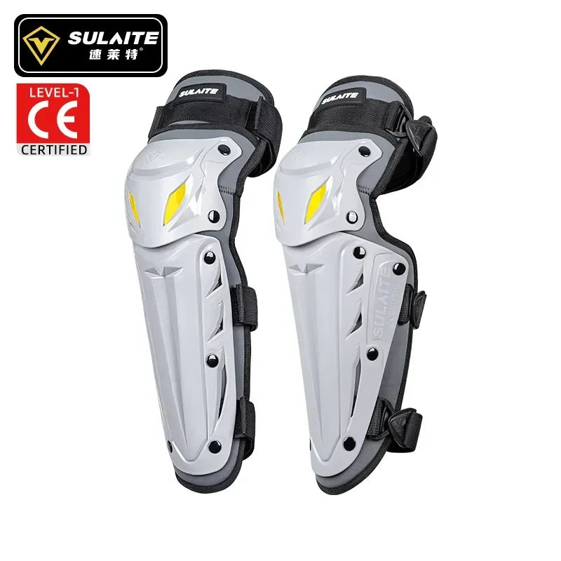 Sulaite Summer Motorcycle Knee Pads Moto Elbow Protector Motocross MTB Cycling Kneepads Moto Protection CE Approval