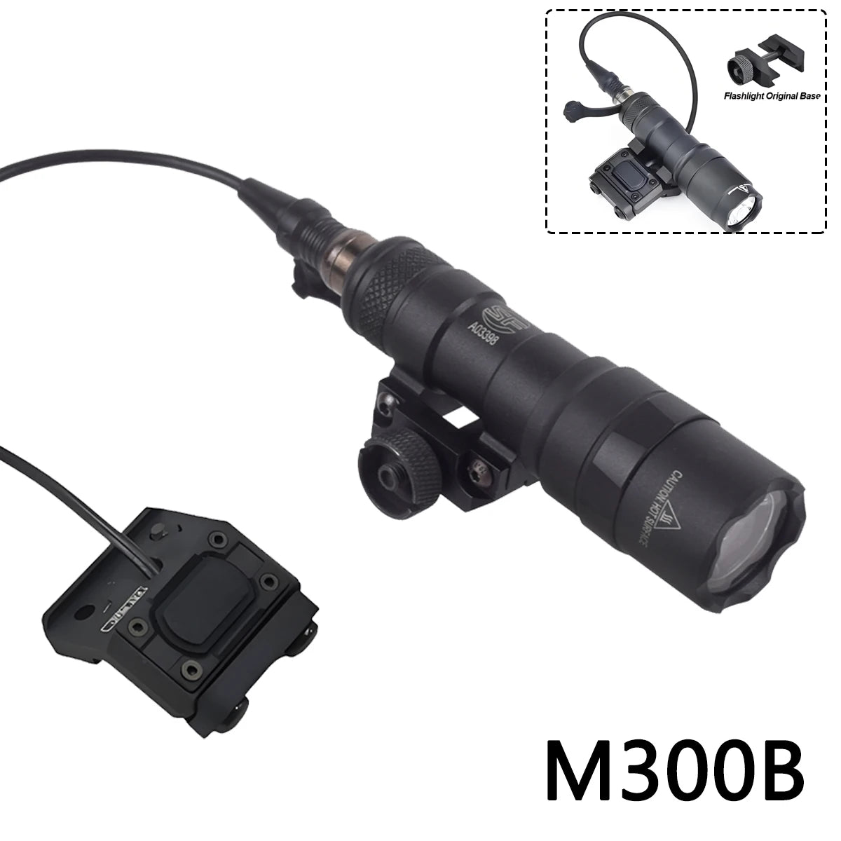 Surefire M300 M600 Flashlight With UNIT Lite Pressure Switch fit 20mm Rail SF M300B M600C M600B LED Scout Light
