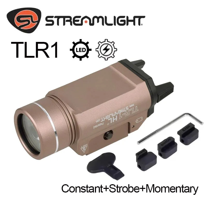 Streamlight TLR 8 TLR 7 TLR 7X TLR 1 HL TLR 4 TLR 3 Tactical Scout Light Hunting Spotlight Torch Flashlight 20mm Rail 500 Lumens