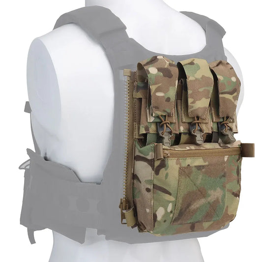 Tactical V5 FCPC Plate Carrier Back Panel Expansion Bag Supplement Sub-package Airsoft Triple Pouch Vest Accessories
