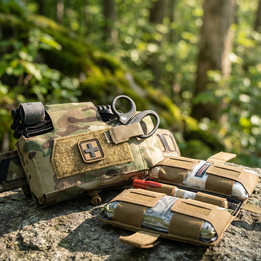 Tactical Medical First Aid Pouch Compact MOLLE IFAK Bag Quick Access Trauma Kit for Vest Airsoft Outdoor Survival Gear