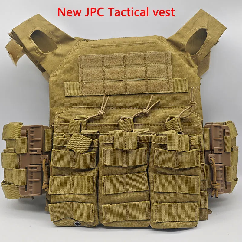 New Tactical Vest JPC Quick Release Buckle Triple Magazine Pouch Hunting Carrier Airsoft Accessory MOLLE Army CS Game Vest Gear