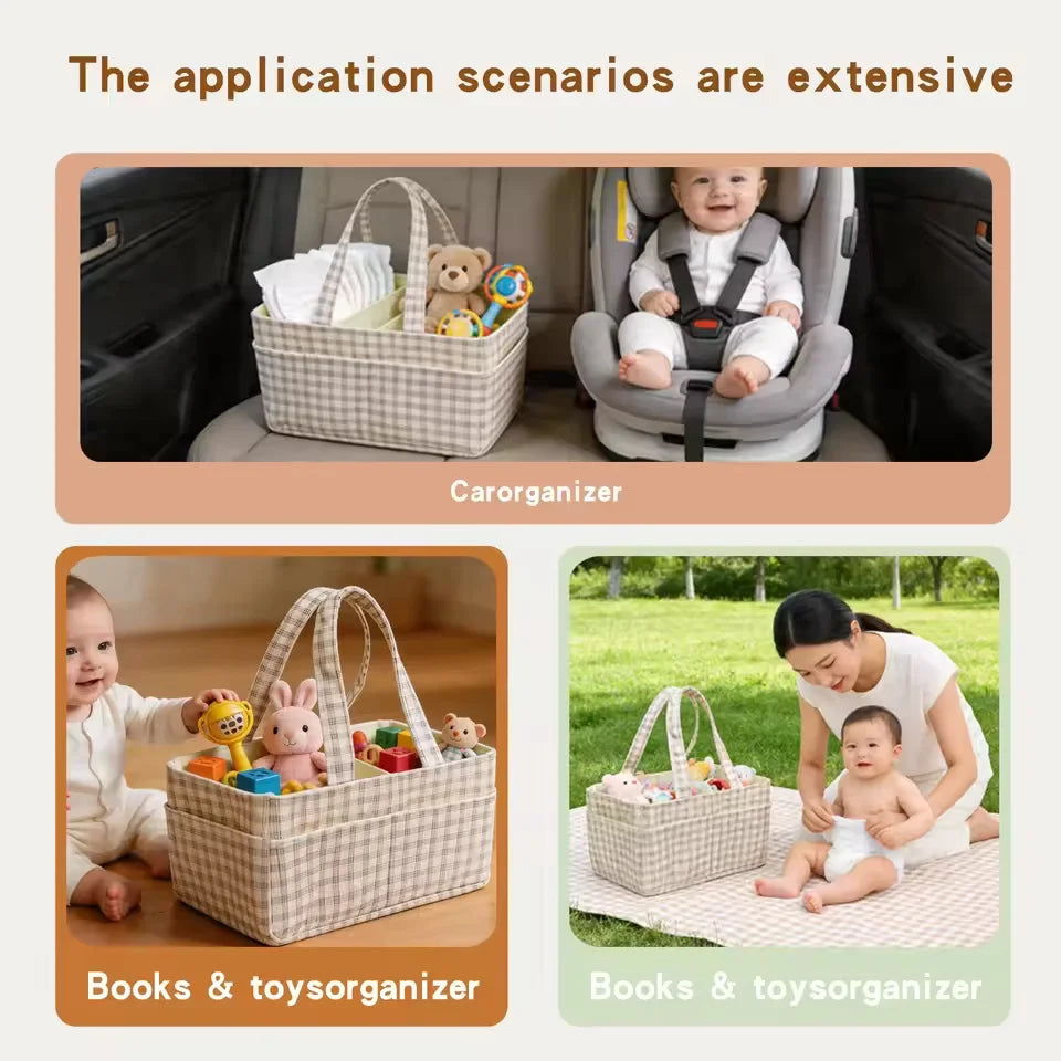 Large Capacity Diaper Storage Bag Multi-Functional Wet And Dry Storage Bag for Babies Urban Simple Style Arc Shoulder Strap Gift