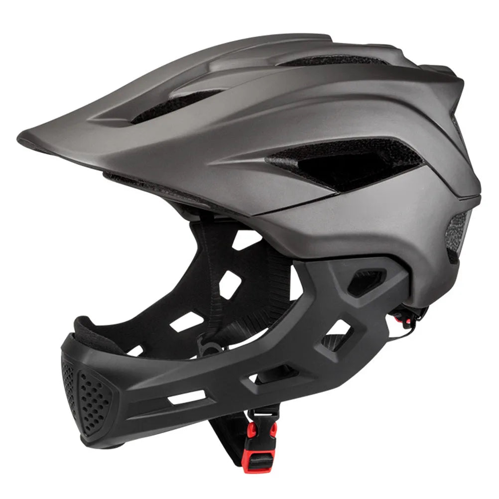 2 in 1 Kids Full Face Bike Helmet for Children MTB BMX Dirtbike Skateboard with Detachable Chin Guard Kids Full Face Bike Helmet