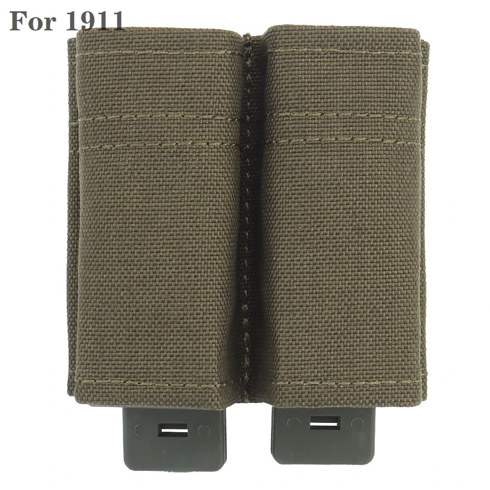 Tactical Molle Magazine Pouch for G17 M9 1911 9mm Universal Double Mag Bag Fast Mag Holster Hunting Gear