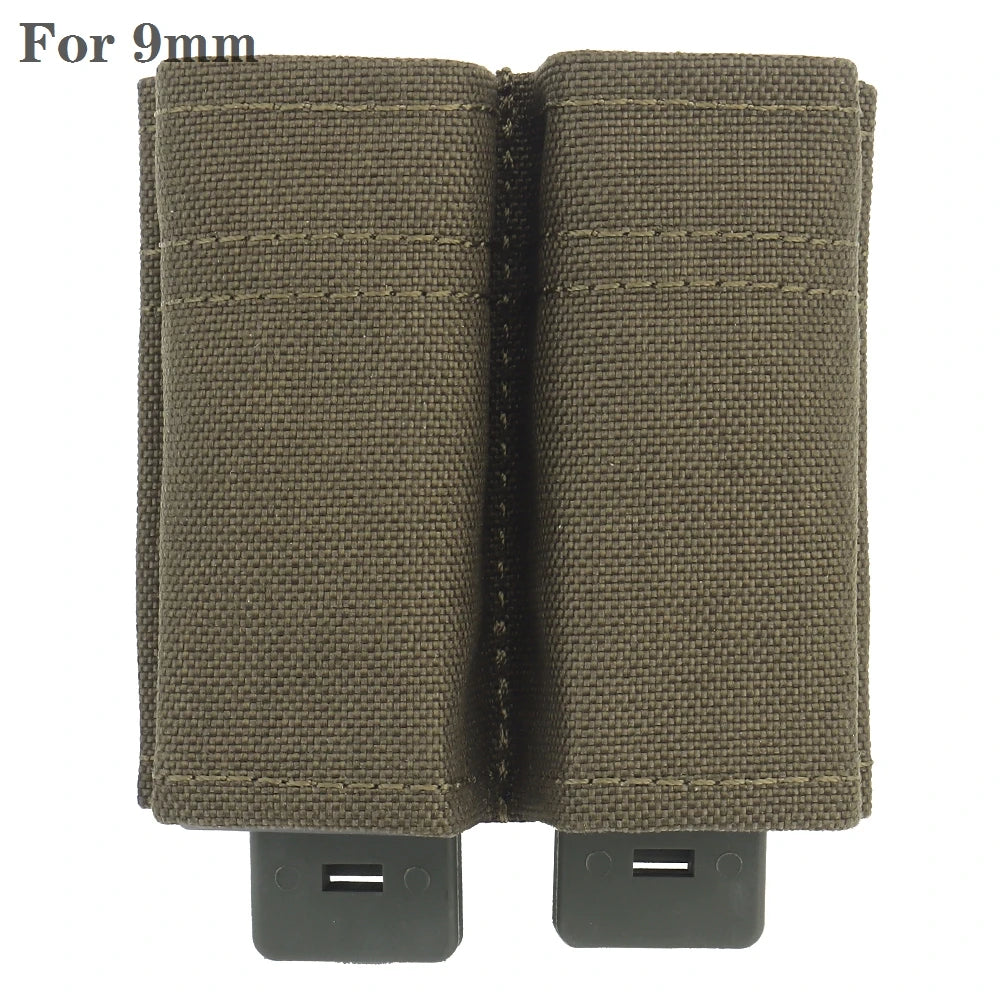 Tactical Molle Magazine Pouch for G17 M9 1911 9mm Universal Double Mag Bag Fast Mag Holster Hunting Gear
