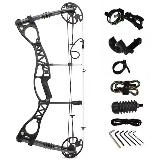 M126 New Archery Compound Bow Set for Hunting and Shooting  0-75 Lbs Adjustable Target Compound Bow Hunting Outdoors Sports