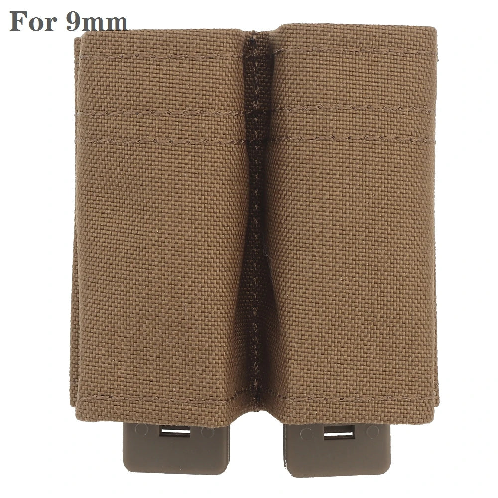 Tactical Molle Magazine Pouch for G17 M9 1911 9mm Universal Double Mag Bag Fast Mag Holster Hunting Gear