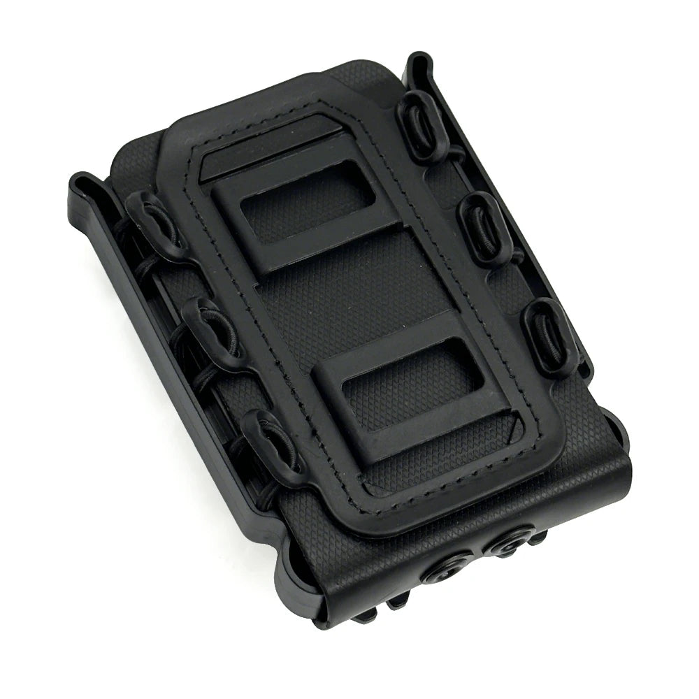Upgrade Tactical Magazine Pouch Molle for Ar15 5.56 7.62 9mm Scorpion Fast Mag Quick Release Mag TPR Holster Adjustable Case Box