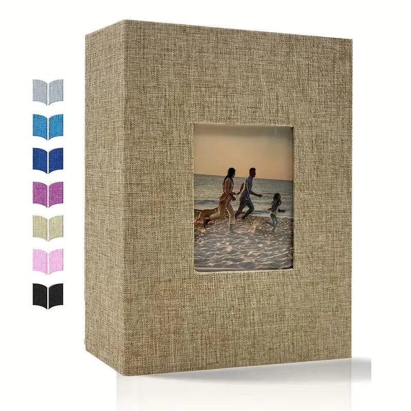 Linen large Photo Album Scrapbook 200/300/600 Pockets for 4x6 Photos Slip-in memory books Wedding Baby Family Anniversary Photo