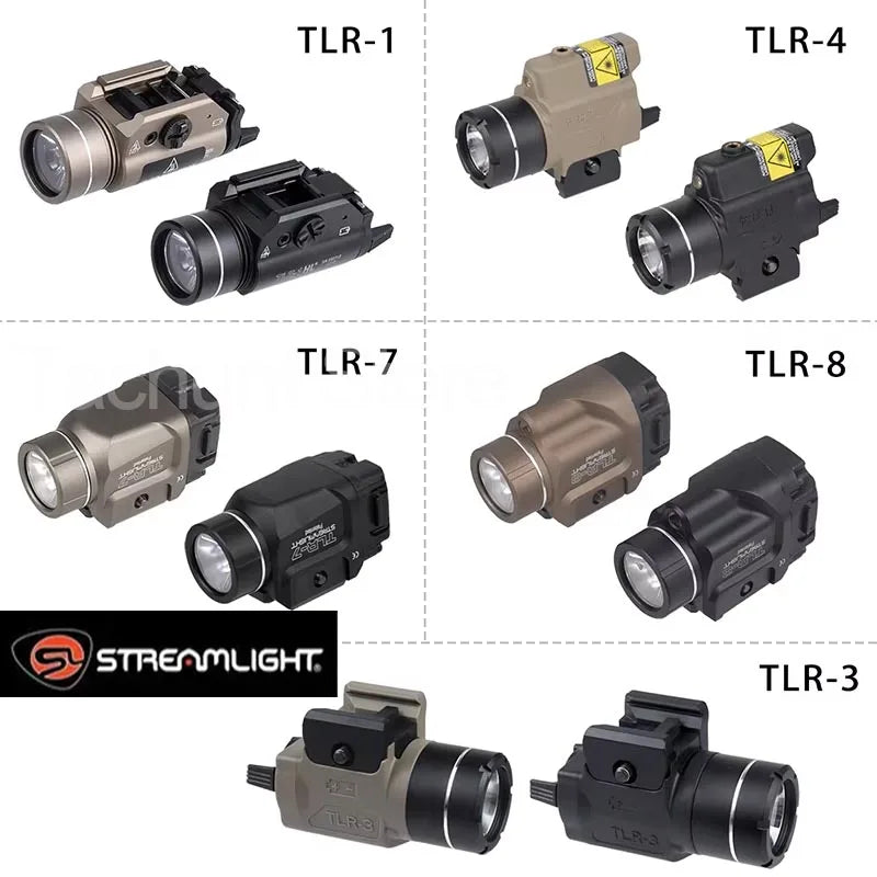 Streamlight TLR 8 TLR 7 TLR 7X TLR 1 HL TLR 4 TLR 3 Tactical Scout Light Hunting Spotlight Torch Flashlight 20mm Rail 500 Lumens