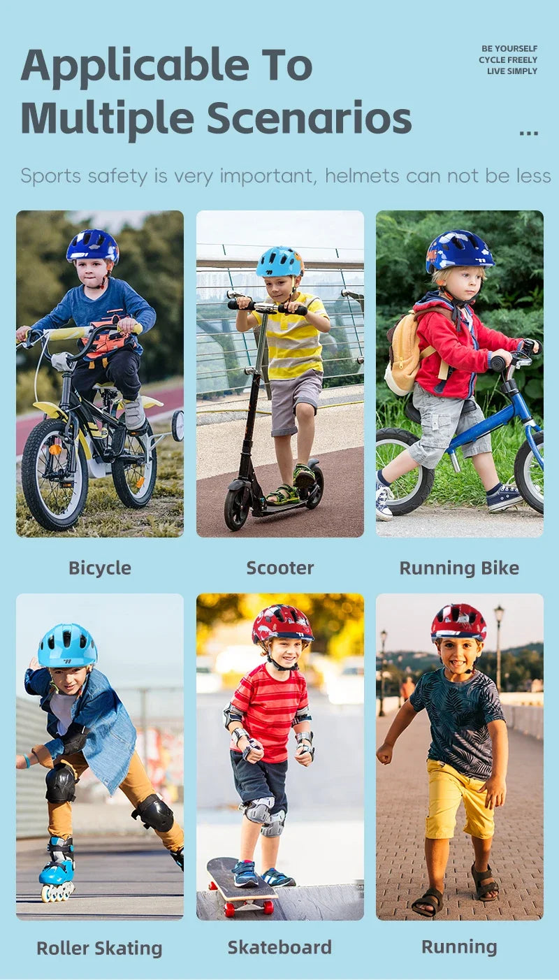 WEST BIKING Kids Bike Helmets Adjustable Youth Boys Girls Gear Child Helmet Lightweight Multi-Sport Scooter Bicycle hat