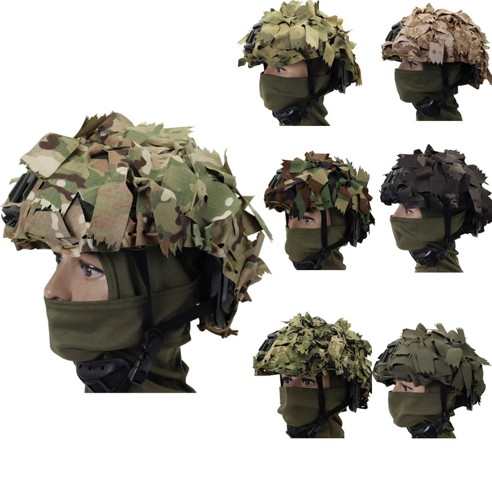 Tactical A-23 List Helmet Cover FAST MICH WENDY Helmet Cover Laser Cutting 3D Camouflage Helmet Cloth Cover Helmet Accessories