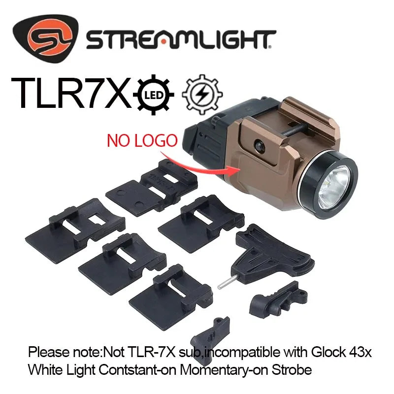 Streamlight TLR 8 TLR 7 TLR 7X TLR 1 HL TLR 4 TLR 3 Tactical Scout Light Hunting Spotlight Torch Flashlight 20mm Rail 500 Lumens