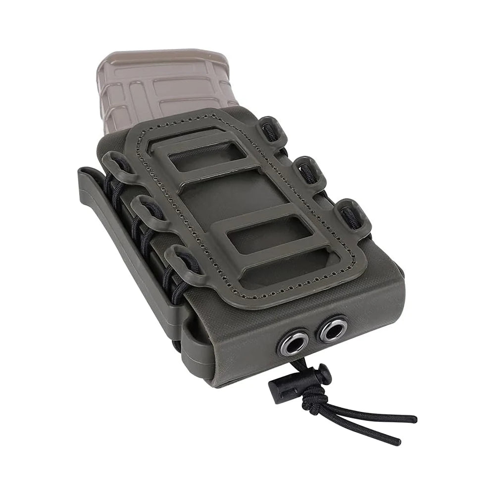 Upgrade Tactical Magazine Pouch Molle for Ar15 5.56 7.62 9mm Scorpion Fast Mag Quick Release Mag TPR Holster Adjustable Case Box