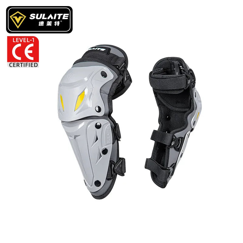 Sulaite Summer Motorcycle Knee Pads Moto Elbow Protector Motocross MTB Cycling Kneepads Moto Protection CE Approval