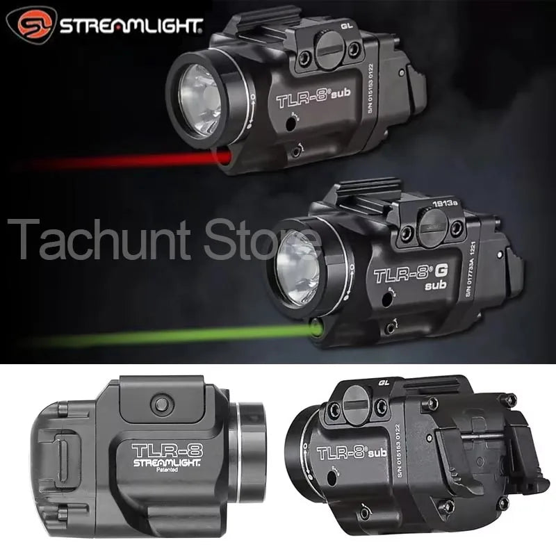 Streamlight TLR 8 TLR 7 TLR 7X TLR 1 HL TLR 4 TLR 3 Tactical Scout Light Hunting Spotlight Torch Flashlight 20mm Rail 500 Lumens