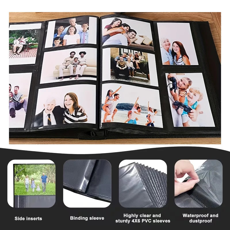 Linen large Photo Album Scrapbook 200/300/600 Pockets for 4x6 Photos Slip-in memory books Wedding Baby Family Anniversary Photo