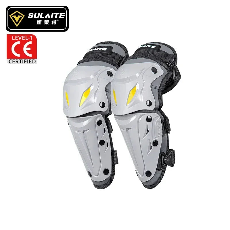 Sulaite Summer Motorcycle Knee Pads Moto Elbow Protector Motocross MTB Cycling Kneepads Moto Protection CE Approval