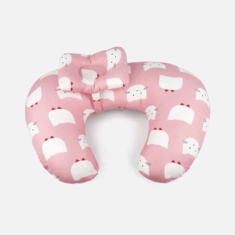 Nursing Pillow U-Shaped - Multifunctional with Removable, Machine Washable Cover - Waist & Neck Support for Breastfeeding