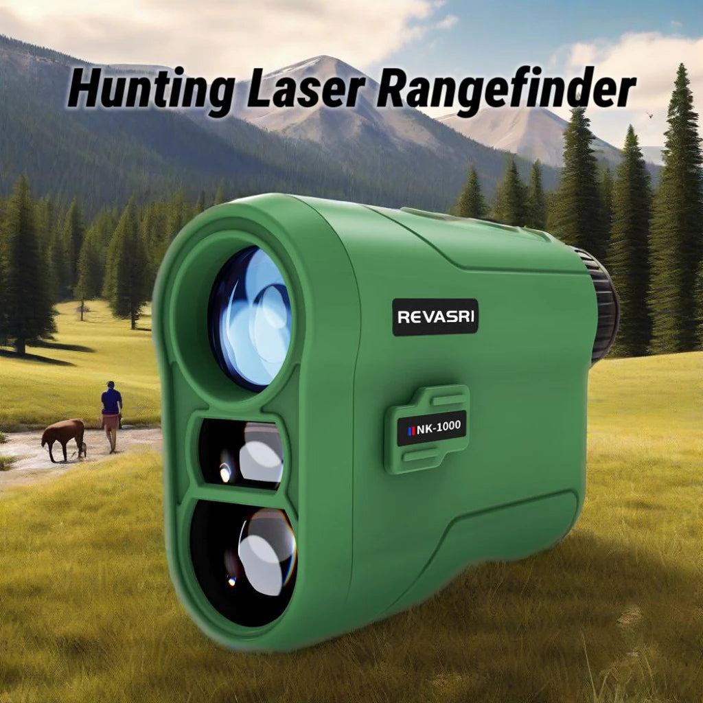 REVASRI 1000M Rangefinder for Hunting & Golf, with Speed, Slope Compensation, Scan Mode & Normal Measurement for Outdoor Shooting & Golf Sports