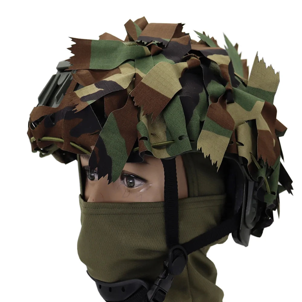 Tactical A-23 List Helmet Cover FAST MICH WENDY Helmet Cover Laser Cutting 3D Camouflage Helmet Cloth Cover Helmet Accessories