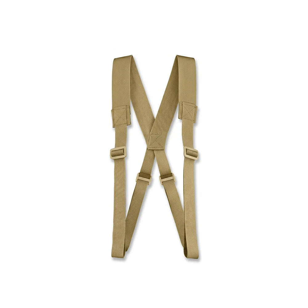 Nylon Breathable Tactical Suspenders Tactical Molle Shoulder Strap Wear Resistant Y Shape Waist Seal Belt Harness Portable