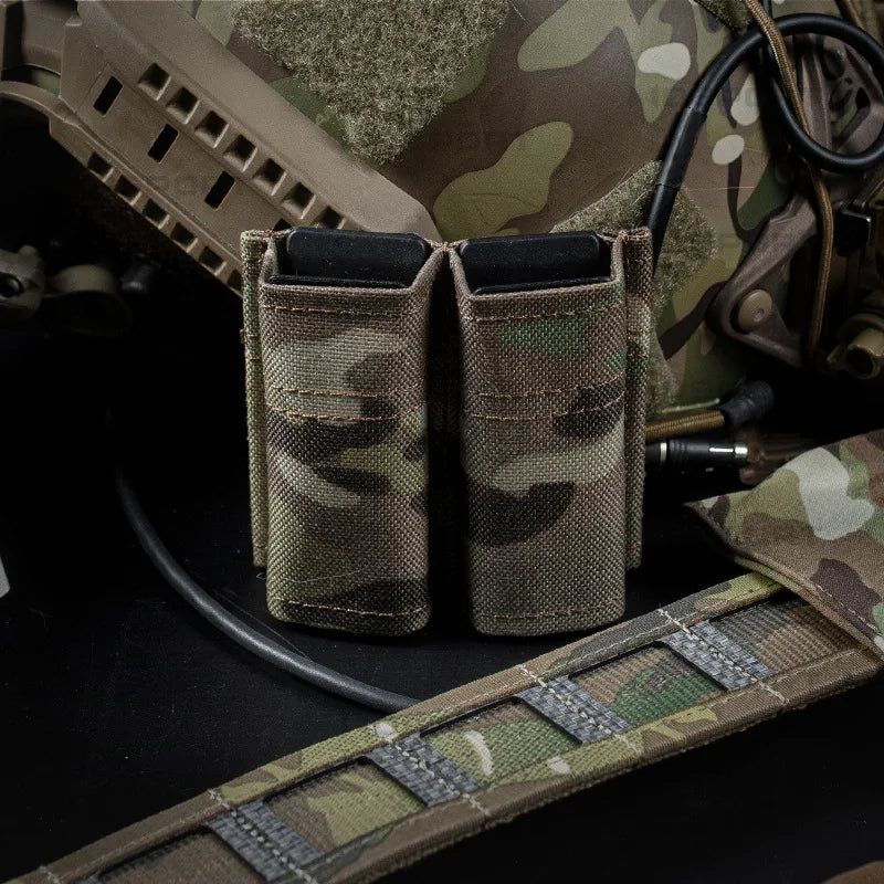 Tactical Molle Magazine Pouch for G17 M9 1911 9mm Universal Double Mag Bag Fast Mag Holster Hunting Gear