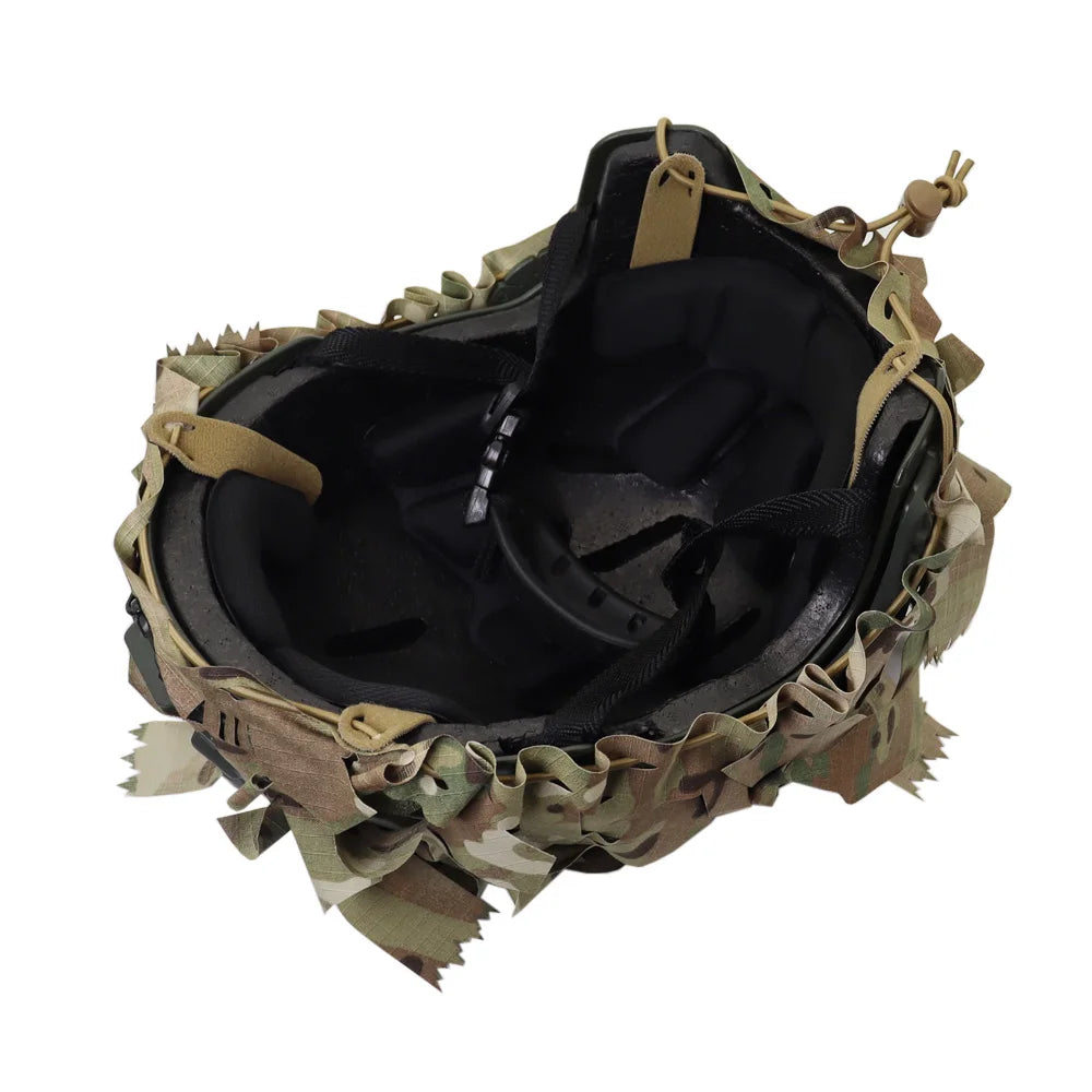 Tactical A-23 List Helmet Cover FAST MICH WENDY Helmet Cover Laser Cutting 3D Camouflage Helmet Cloth Cover Helmet Accessories