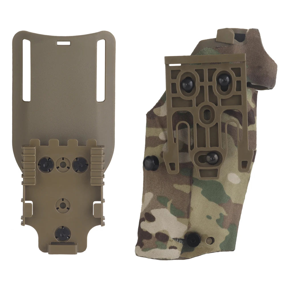 Tactical Left/Right Hand X300U-A Flashlight Pistol Holster Hand for 6354DO Glock17 Gen4 G19 with QLS Drop Leg Airsoft Gear