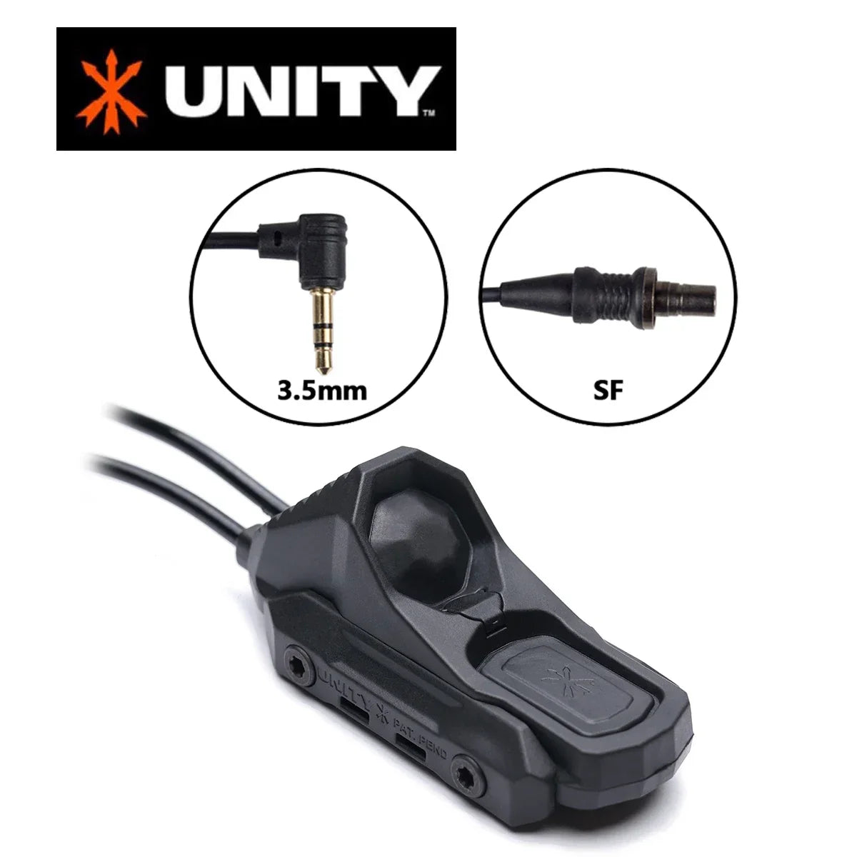 UNITY Tactical AXON Switch Remote Dual Function Pressure Switch For SureFire M300 M600 Flashlight PEQ NGAL 2.5 3.5 Crane