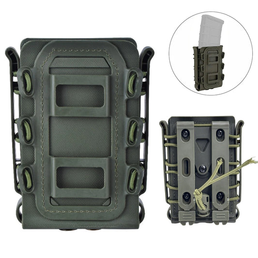 Upgrade Tactical Magazine Pouch Molle for Ar15 5.56 7.62 9mm Scorpion Fast Mag Quick Release Mag TPR Holster Adjustable Case Box
