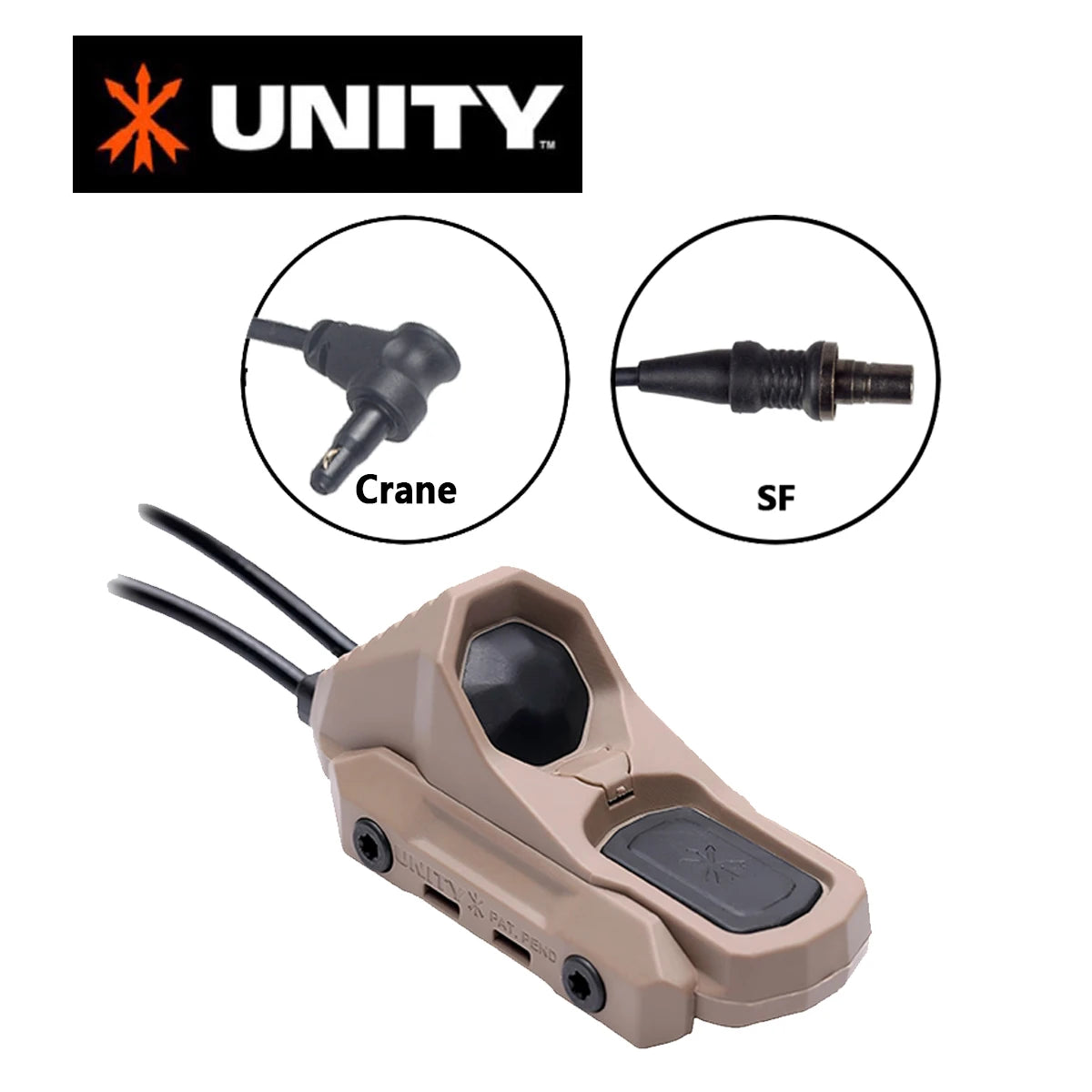 UNITY Tactical AXON Switch Remote Dual Function Pressure Switch For SureFire M300 M600 Flashlight PEQ NGAL 2.5 3.5 Crane