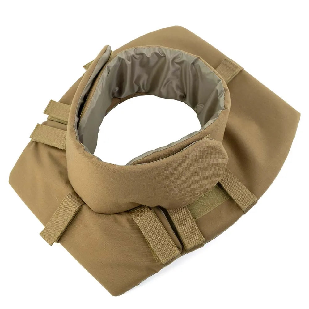 TCmaoyi Tactical Vest Expansion Kit Neck Large-Area Protection Adjustable Neck Guard Neck Protective