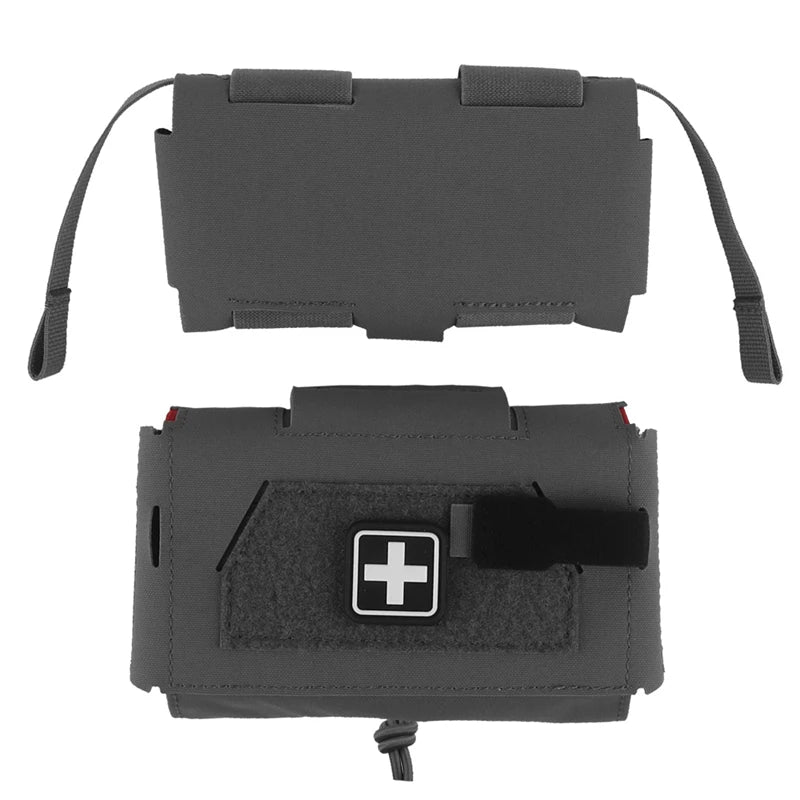 Tactical Medical First Aid Pouch Compact MOLLE IFAK Bag Quick Access Trauma Kit for Vest Airsoft Outdoor Survival Gear