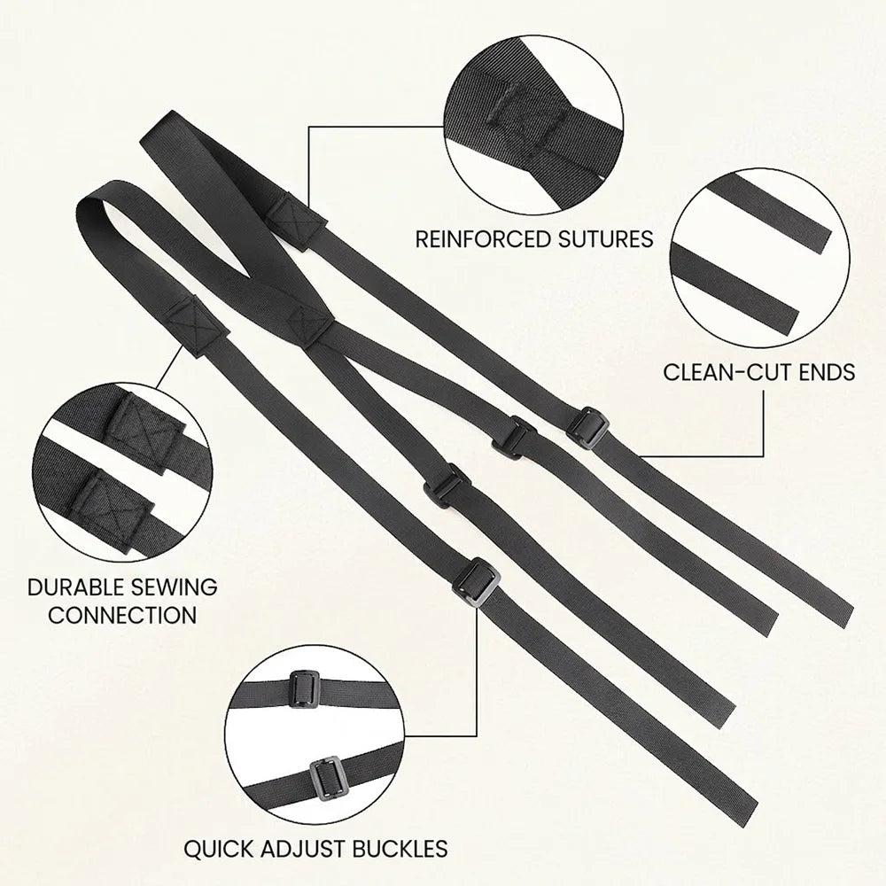 Nylon Breathable Tactical Suspenders Tactical Molle Shoulder Strap Wear Resistant Y Shape Waist Seal Belt Harness Portable