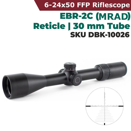 Original V*RT*X Optics D**M*NDB*CK Tactical 6-24X50 First Focal Plane(FFP) Riflescopes EBR-2C(MRAD) Reticle 30mm Tube Scope