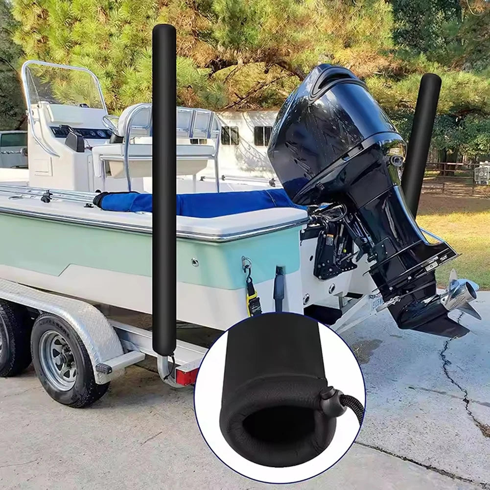 Boat Trailer Guide Post Covers For PVC Guide Poles Drawstring Design Trailer Guide Poles Cover For Fishing Boat